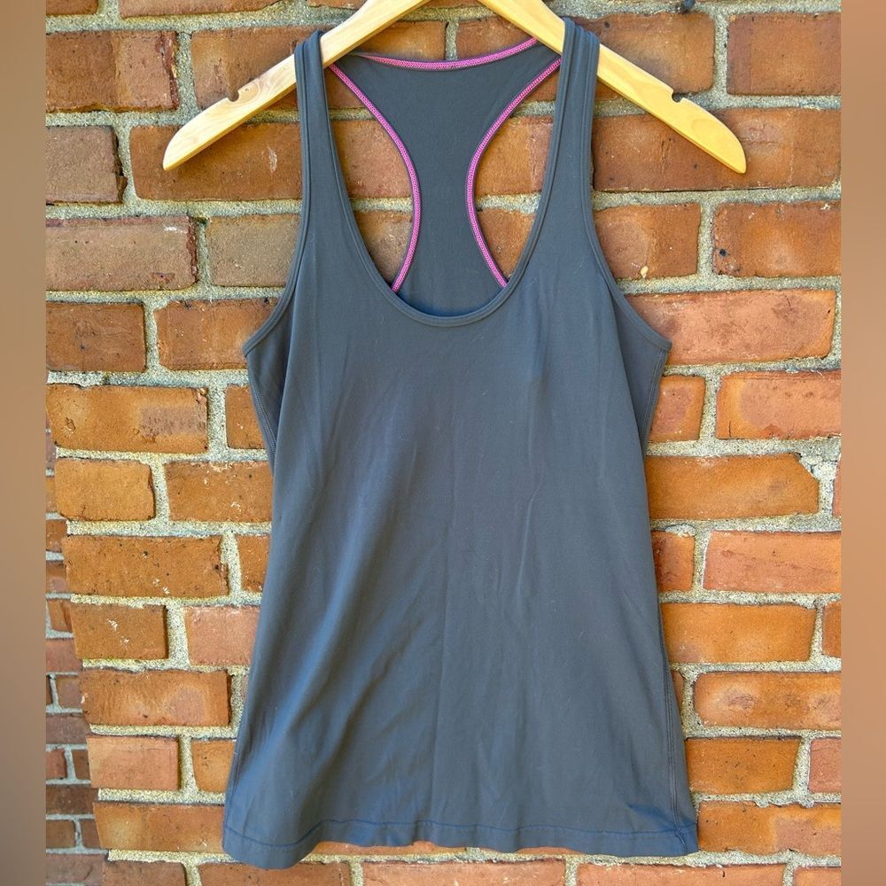 Lululemon Gray Knit Racerback Workout Tank